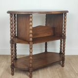 Pedestal table, oak side table
