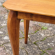 Bout de canapé petite table basse bois blond vintage, années 50