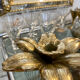 Bougeoir fleur en laiton