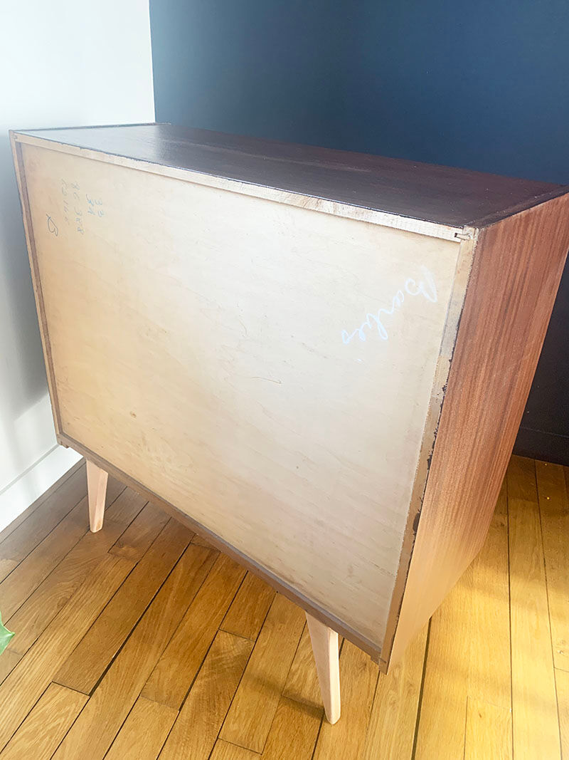 Vintage dresser compass feet