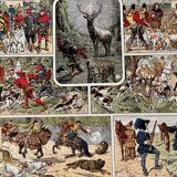 Lithograph on the hunting veneration of 1928