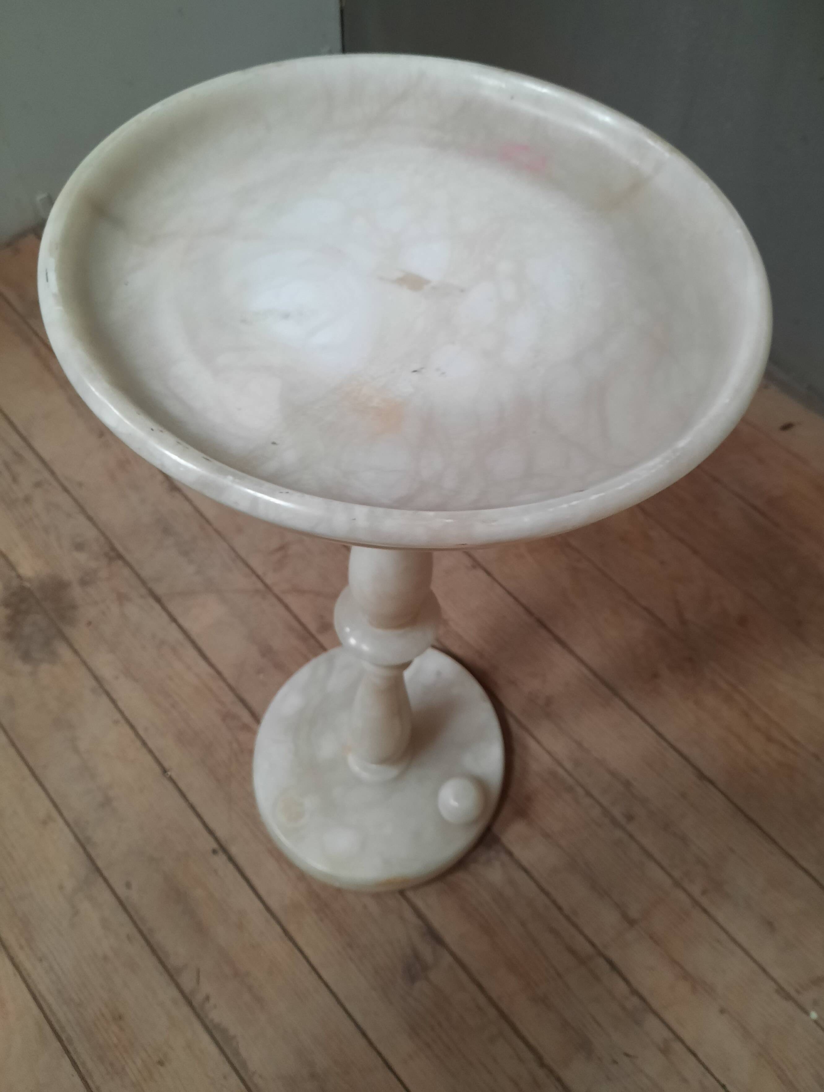 White marble stand