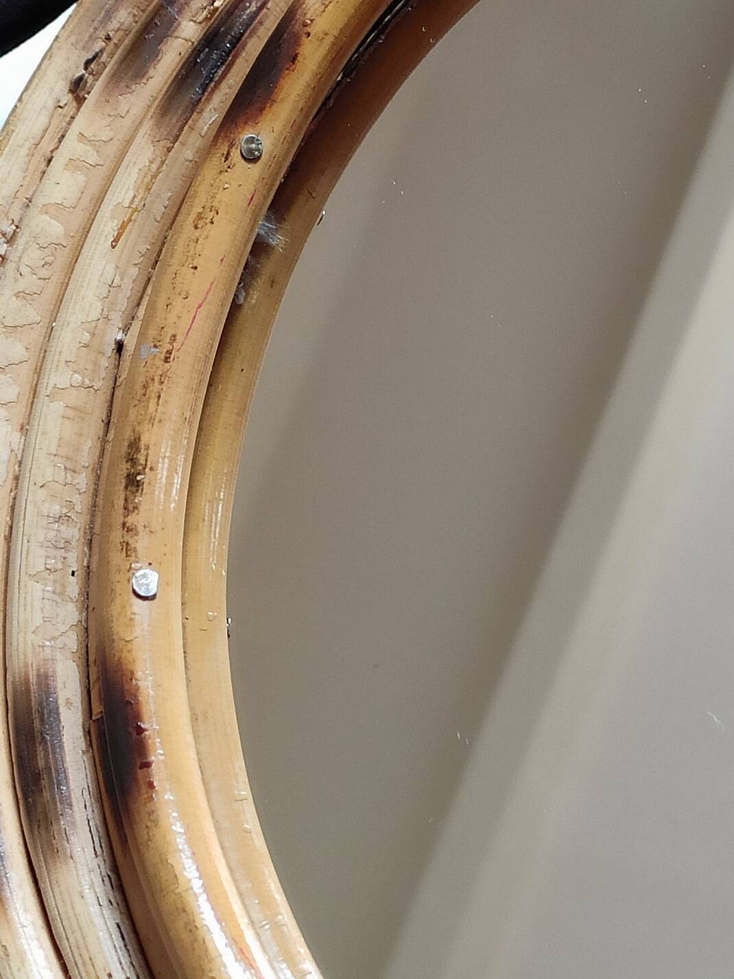 Miroir demi soleil roseaux
