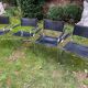 Lot of 4 modernist chairs in the style of MG5 Matteo Grassi circa 1980