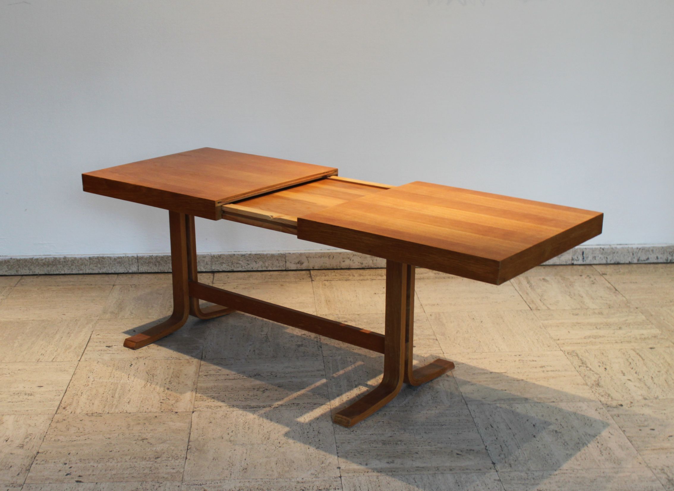 Extended coffee table by Drevopodnik Holesov, Czech Republic, 1970.