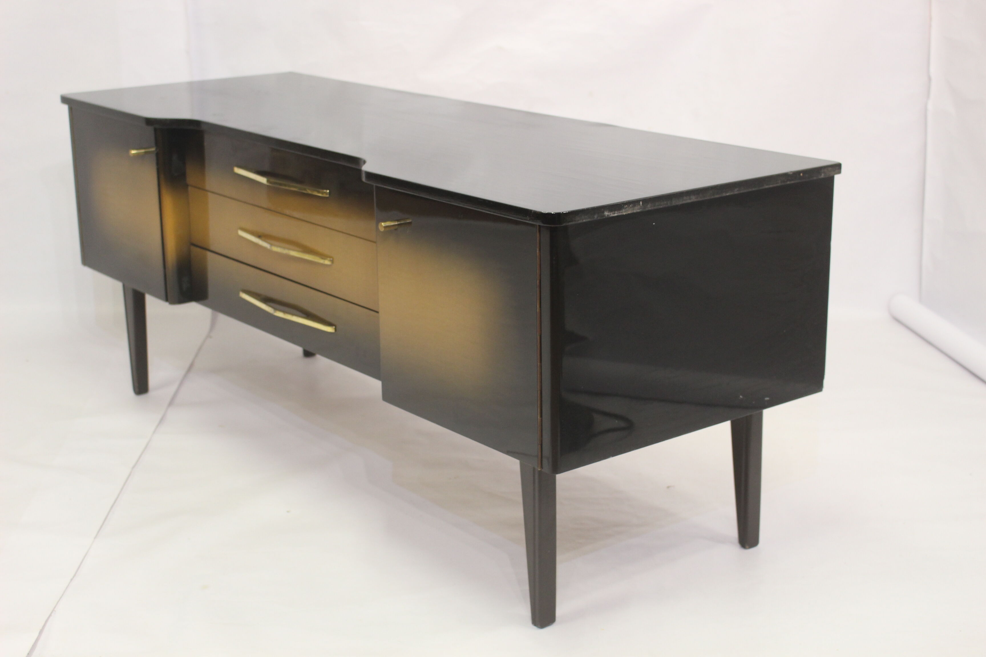 Sideboard wood varnished and dusted 50s