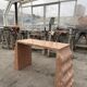 Sculptural solid stone desk / console