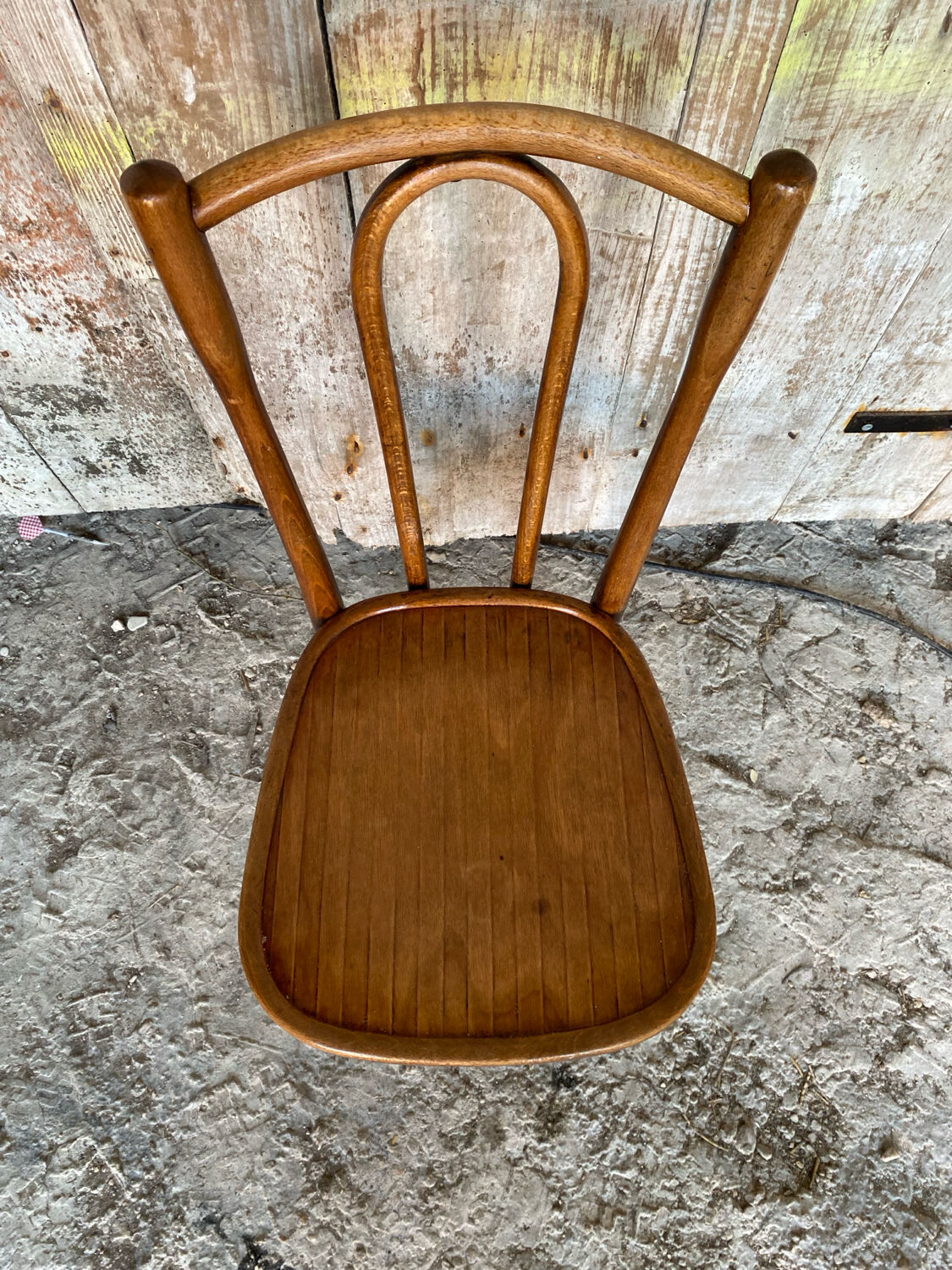 Bistro Chair Style THONET Curved Wood 1930 Made In France Vintage#D6