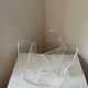 Vintage Guzzini style plexiglass design vase