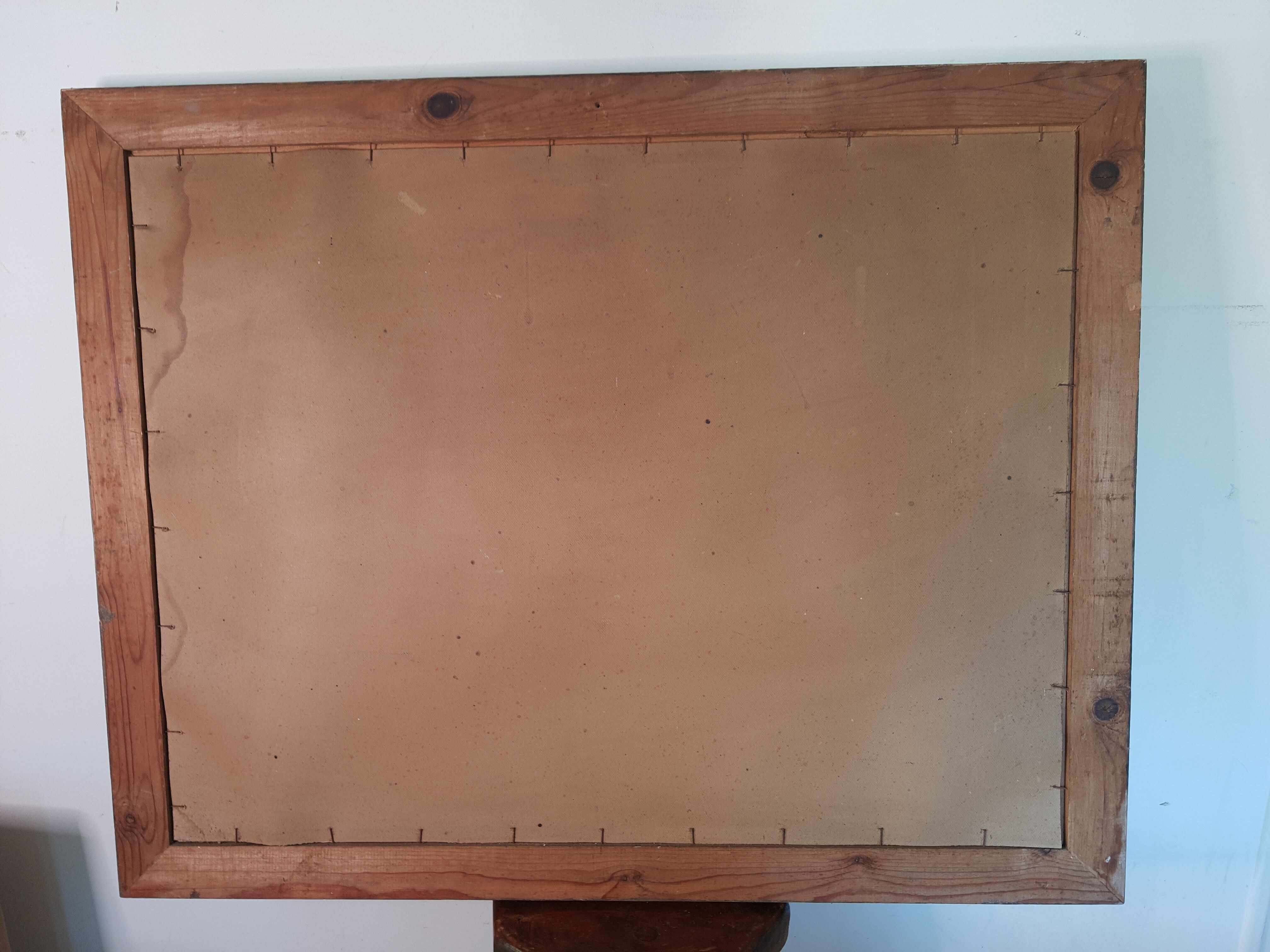 Peinture vintage bord de mer chalutiers