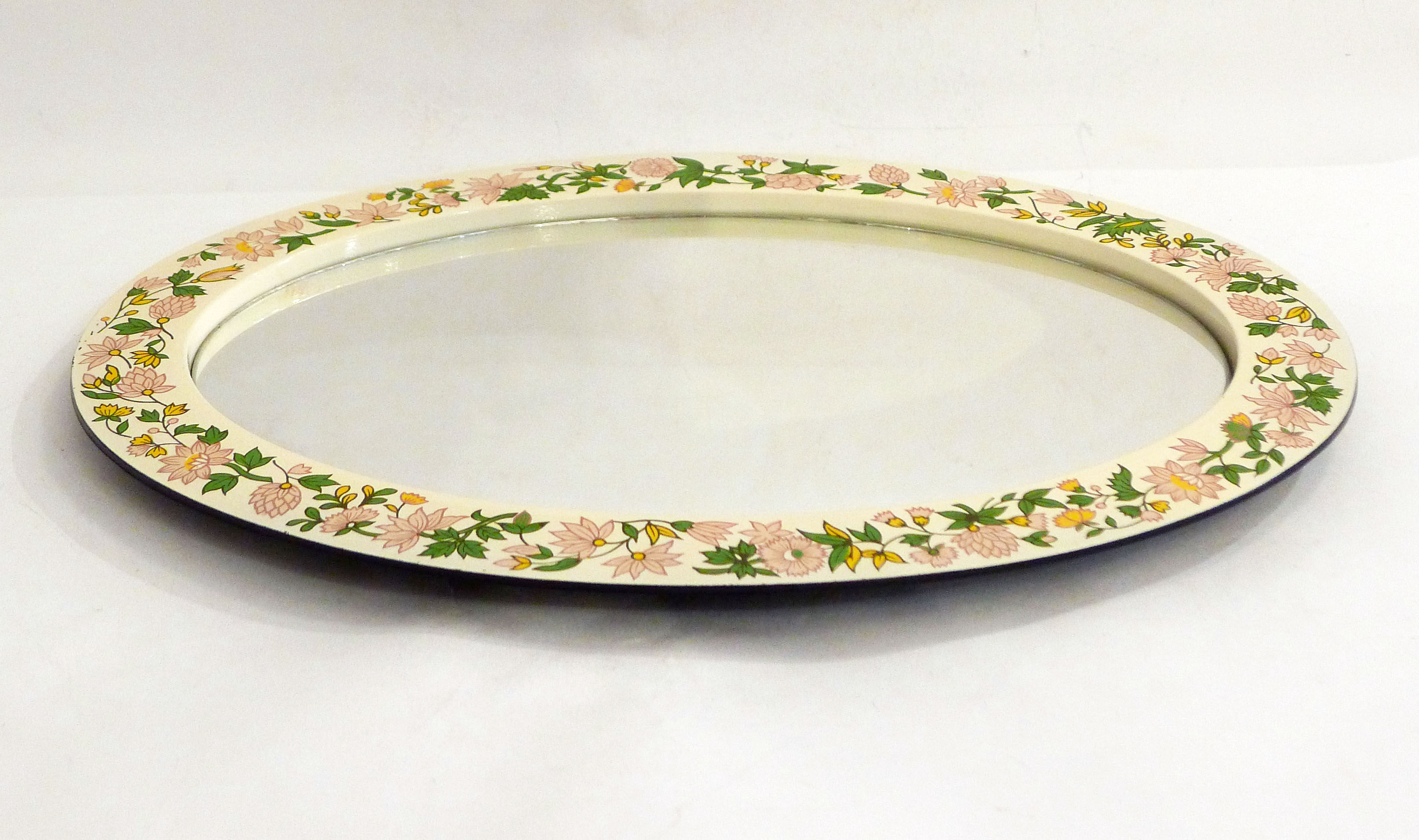 Flower oval mirror, Japan