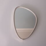 Free-form mirror with gold edge, 1950, 40x27 cm
