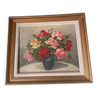 Painting bouquet of roses