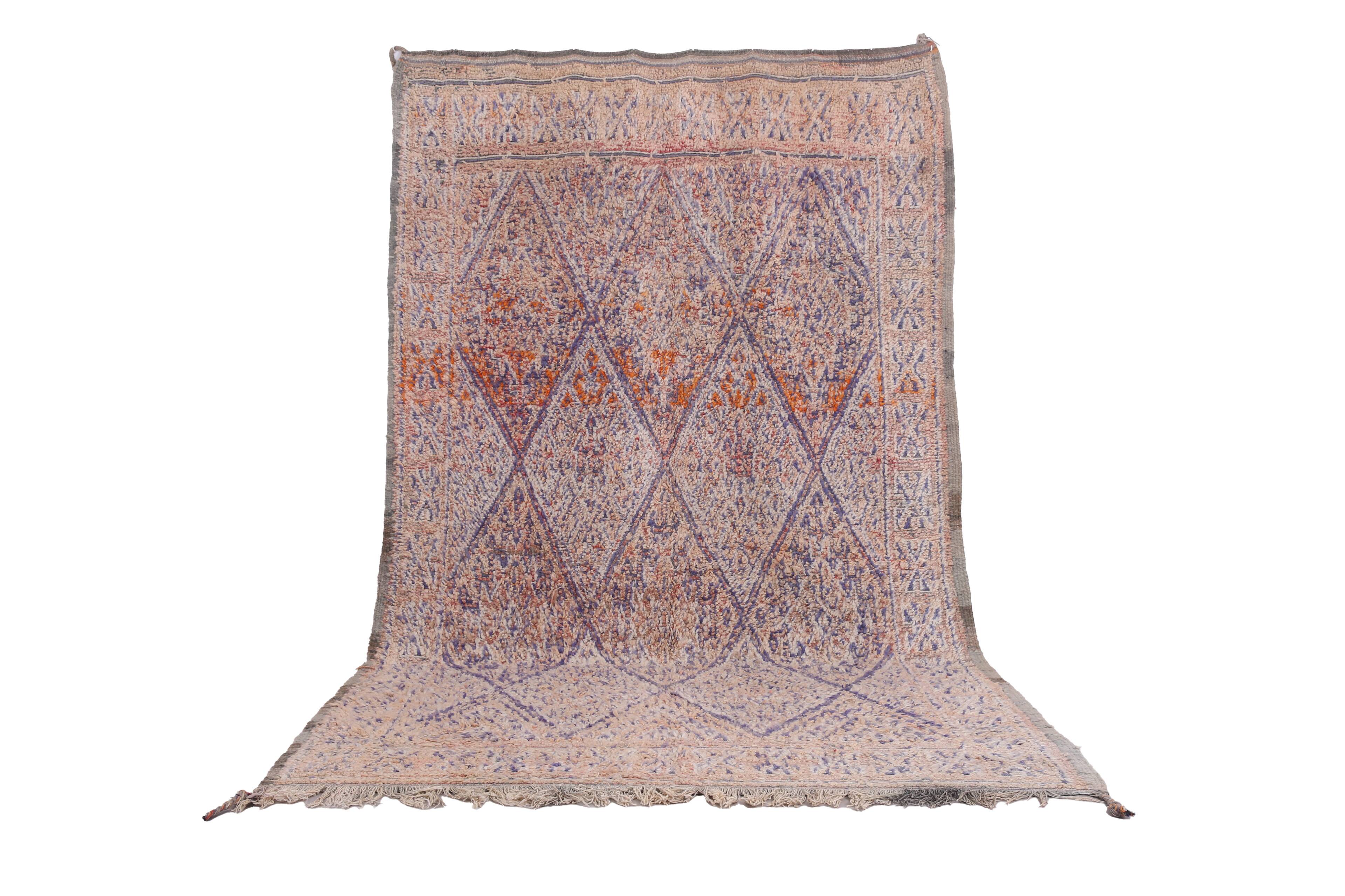 Vintage Beni Mguild Rug 199 x 327 cm - Vintage Moroccan rug - Berber Rug