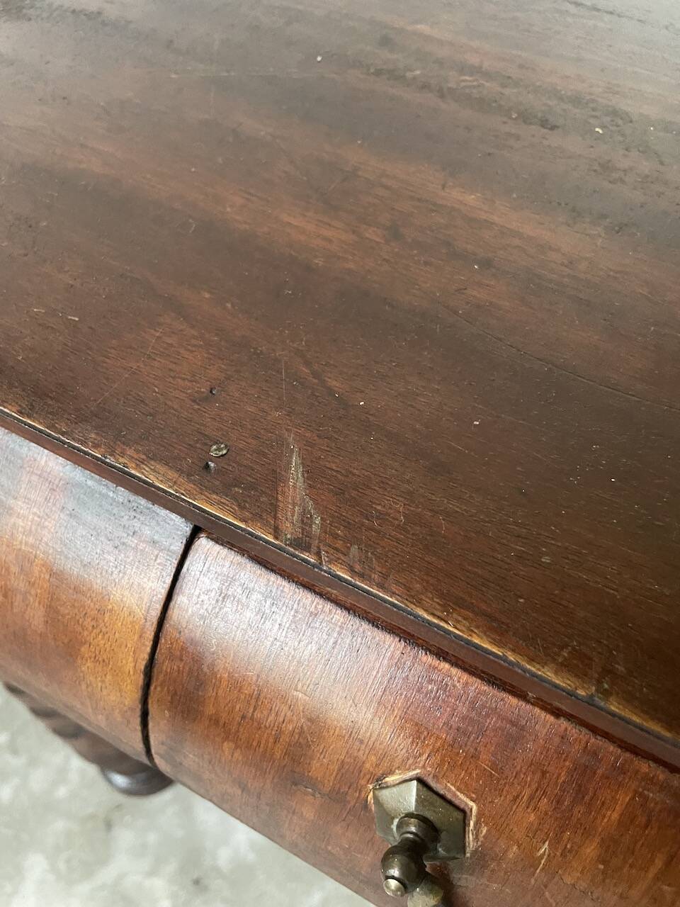 Bureau console acajou 1900