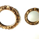 Mini wooden mirror