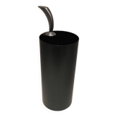 "Golf" umbrella stand in black plastic and chrome