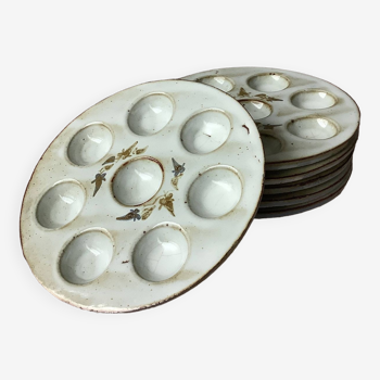 Thierry and Chantal Robert Escargot Plates in Sandstone from Loir Sandstone