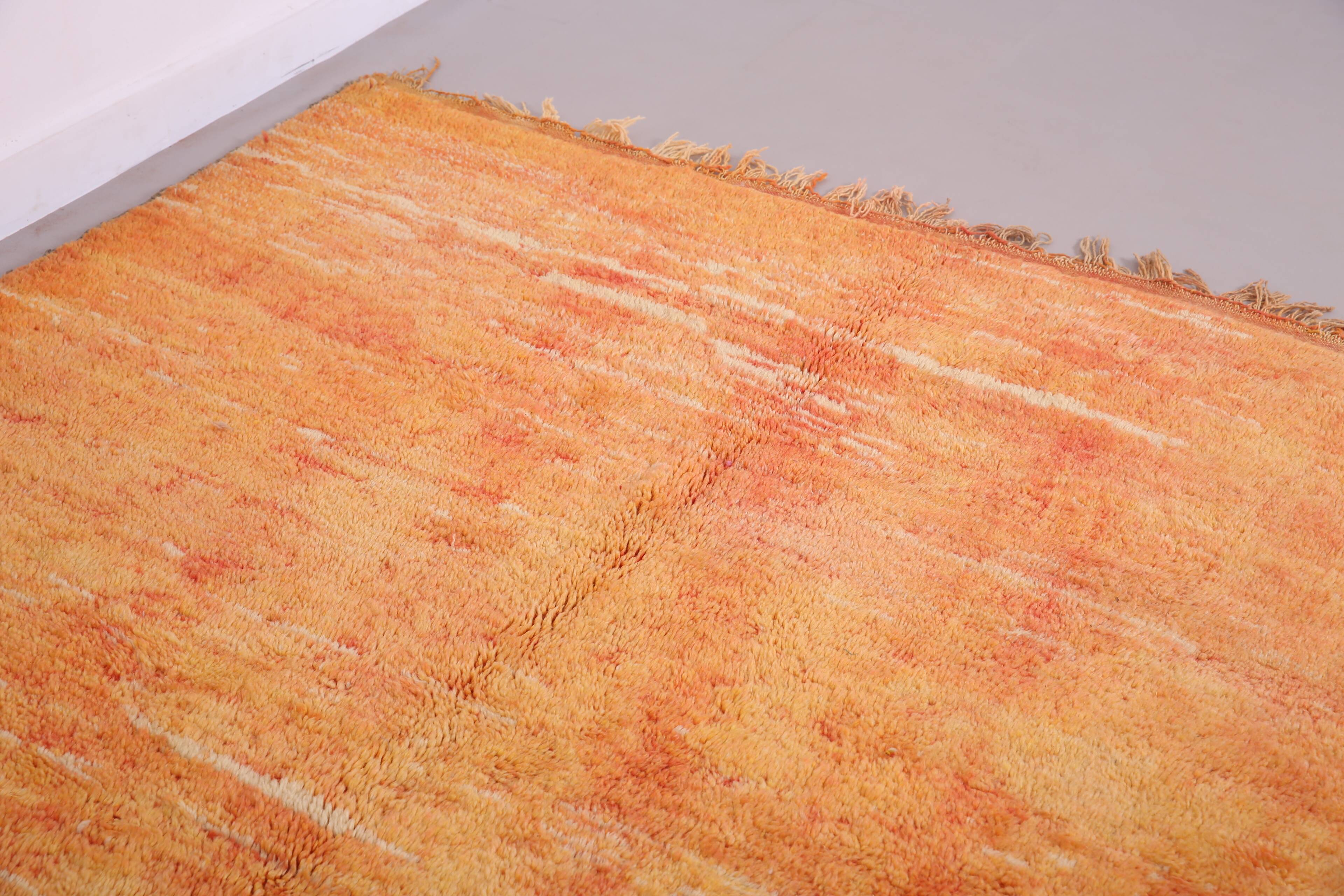 Vintage Moroccan Rug 203 x 281 cm - Handmade Berber Rug - Old Moroccan Rug