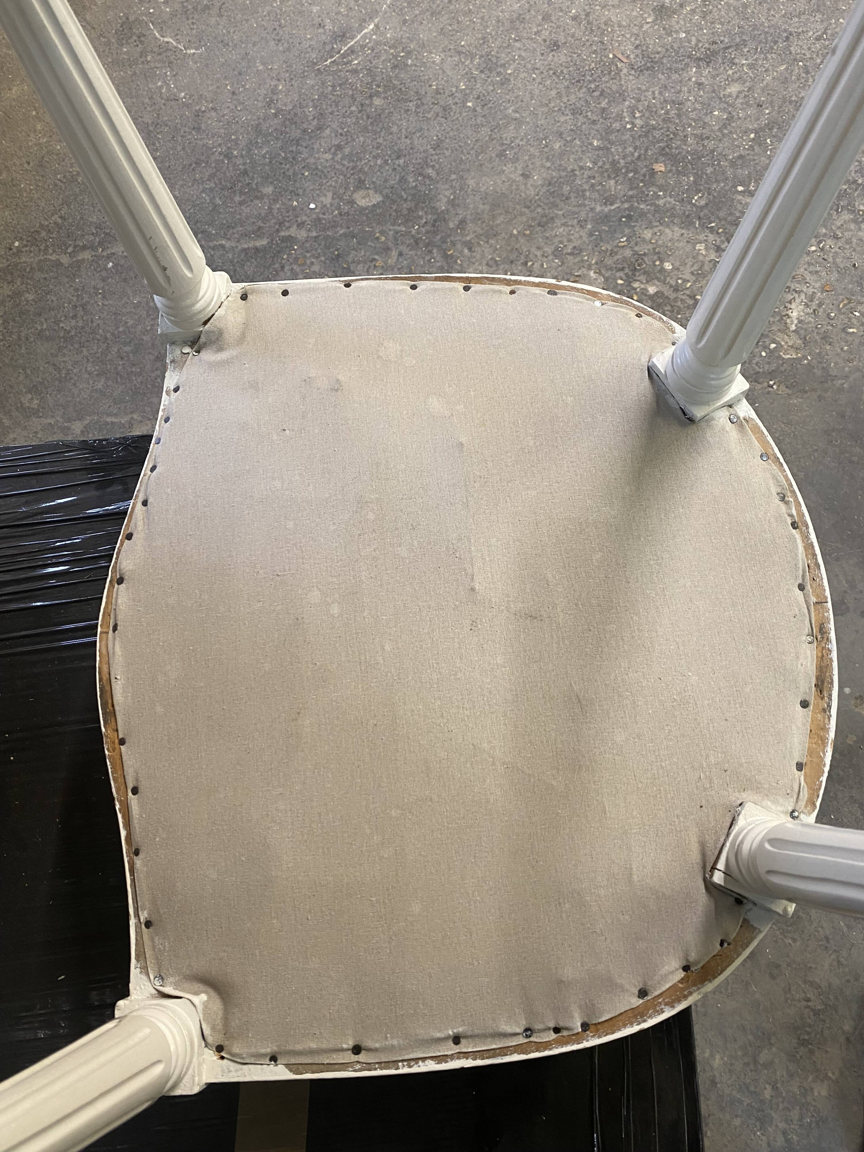 4 louis xvi style medallion chairs