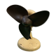 Fan Elge soft propeller brown deco vintage