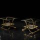 Vintage Mid-Century Italian Modern Glass Coffee Tables, 1960s, Set of 2