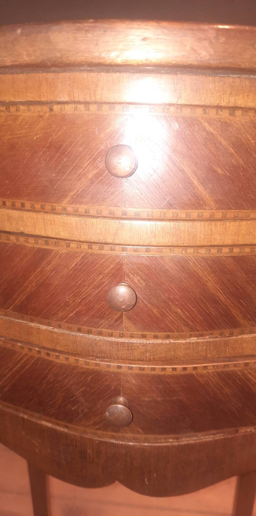 Chevet marquetté style Louis XV