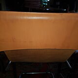 Leather and chrome chairs 1970