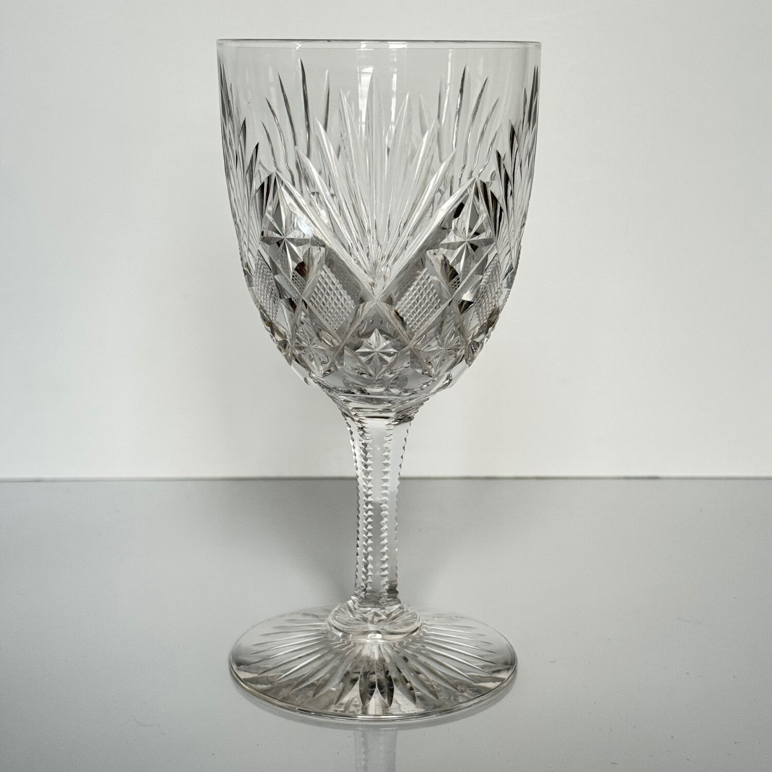 4 Saint-Louis crystal water glasses | Gavarni model | Early 20th century