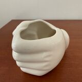 Ceramic hand vase from the 70s