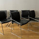Ensemble de 6 chaises en cuir circa 1970