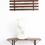 Rosewood bench set with rack Italia 1970s