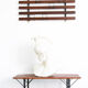 Rosewood bench set with rack Italia 1970s