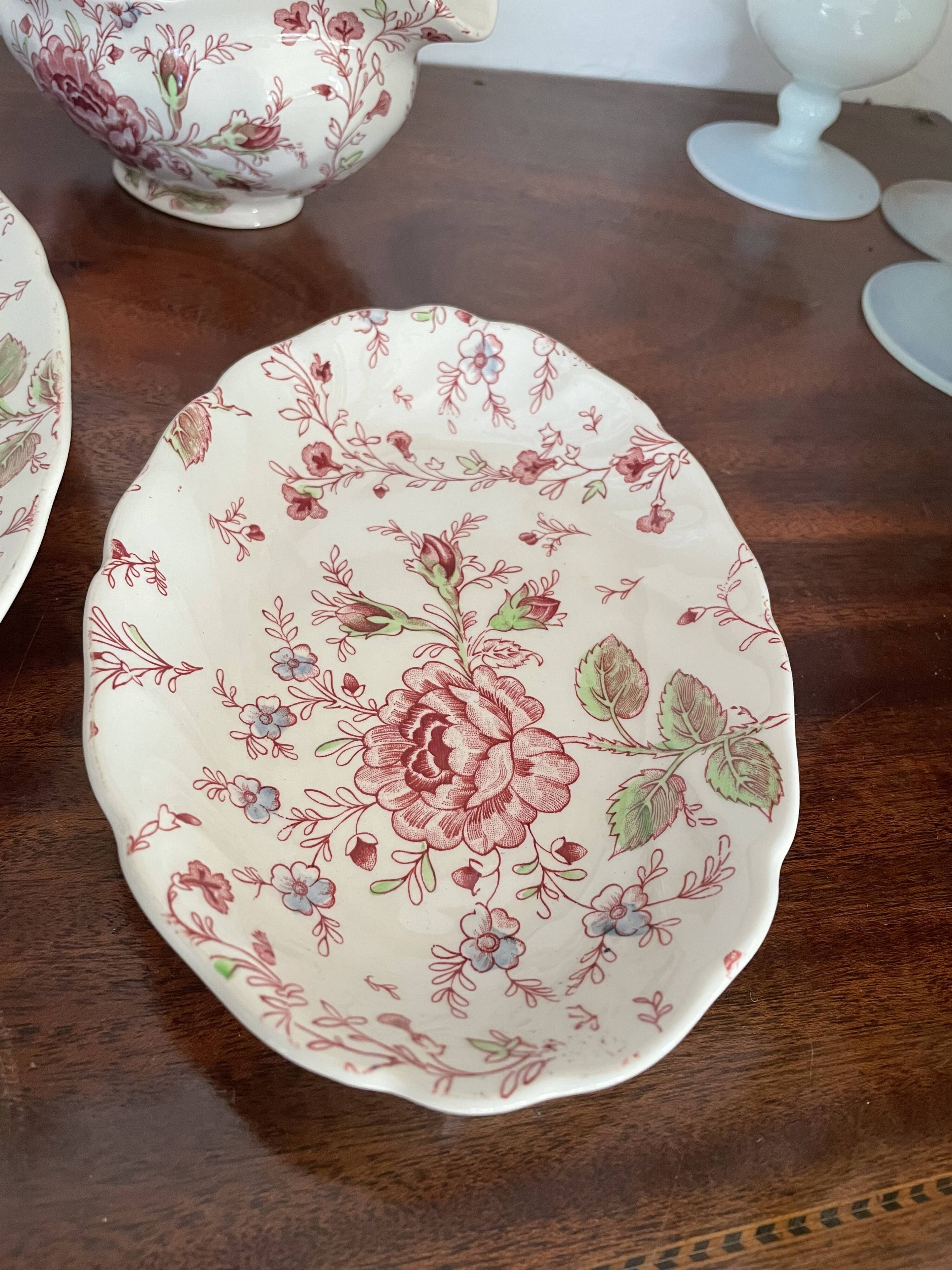Vintage Rose Chintz Johnson Brothers dishes