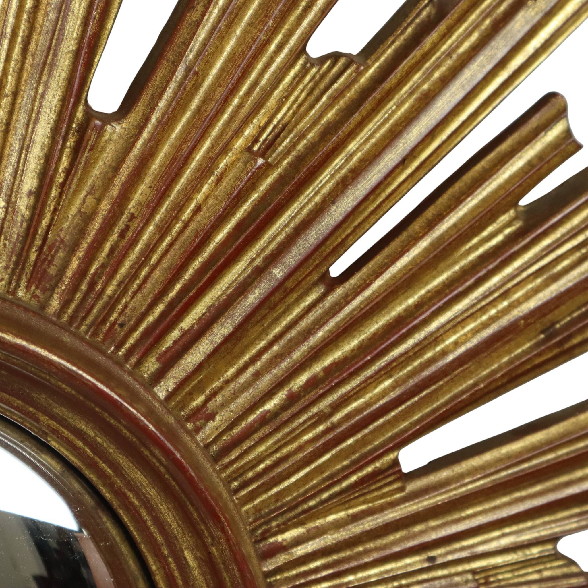 XL Sunburst convex sun mirror Deknudt rare 75 cm