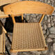 8 dining chairs in oak  w/ paper cord
