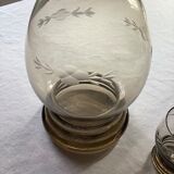 Carafe en verre fumé avec ses 4 verres