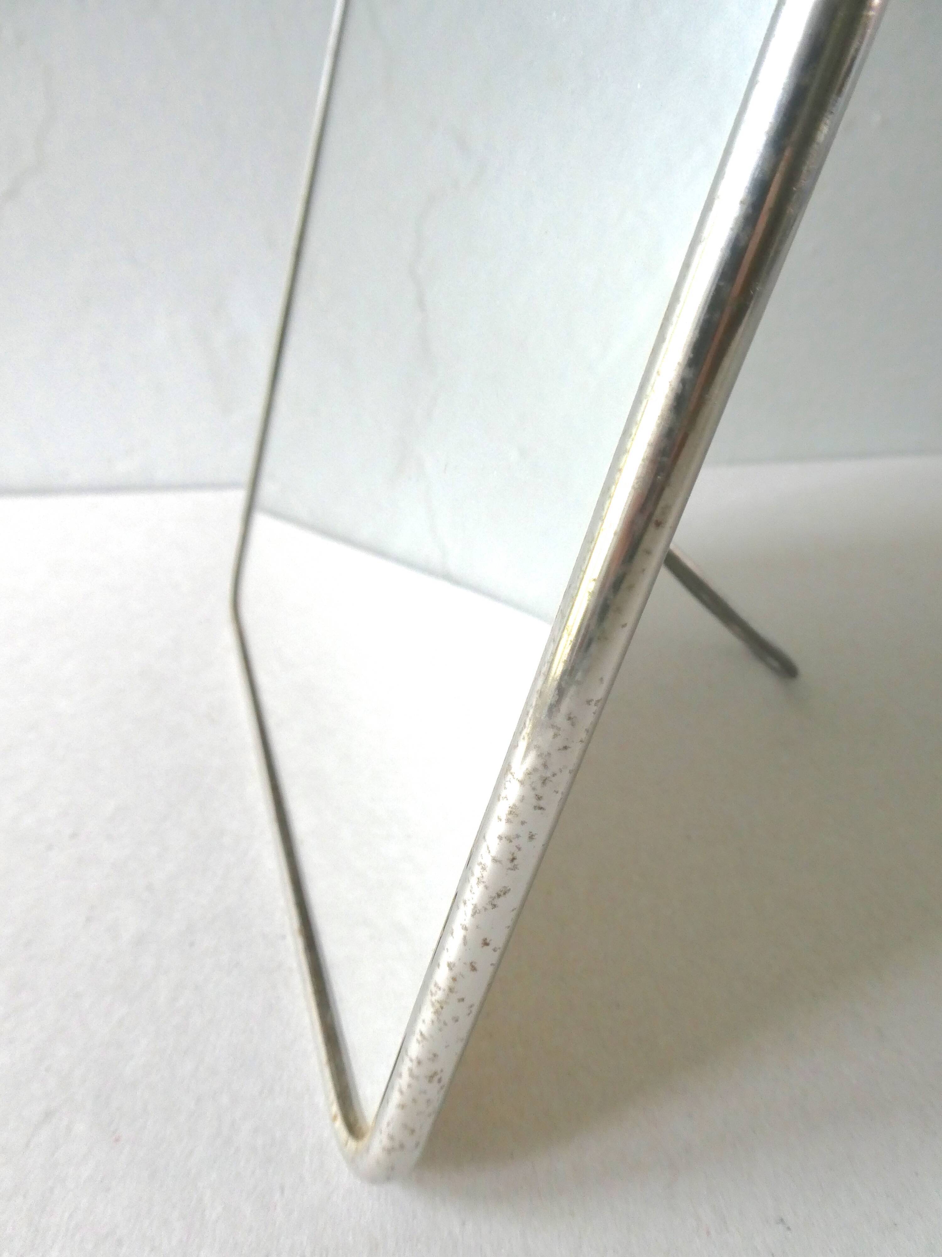 Barber's mirror, to hang or to be laid, 18x24 cm