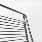 Vintage German Kreuzschwinger lounge chair by Till Behrens for Meyer Stahlmöbel, 1980s.