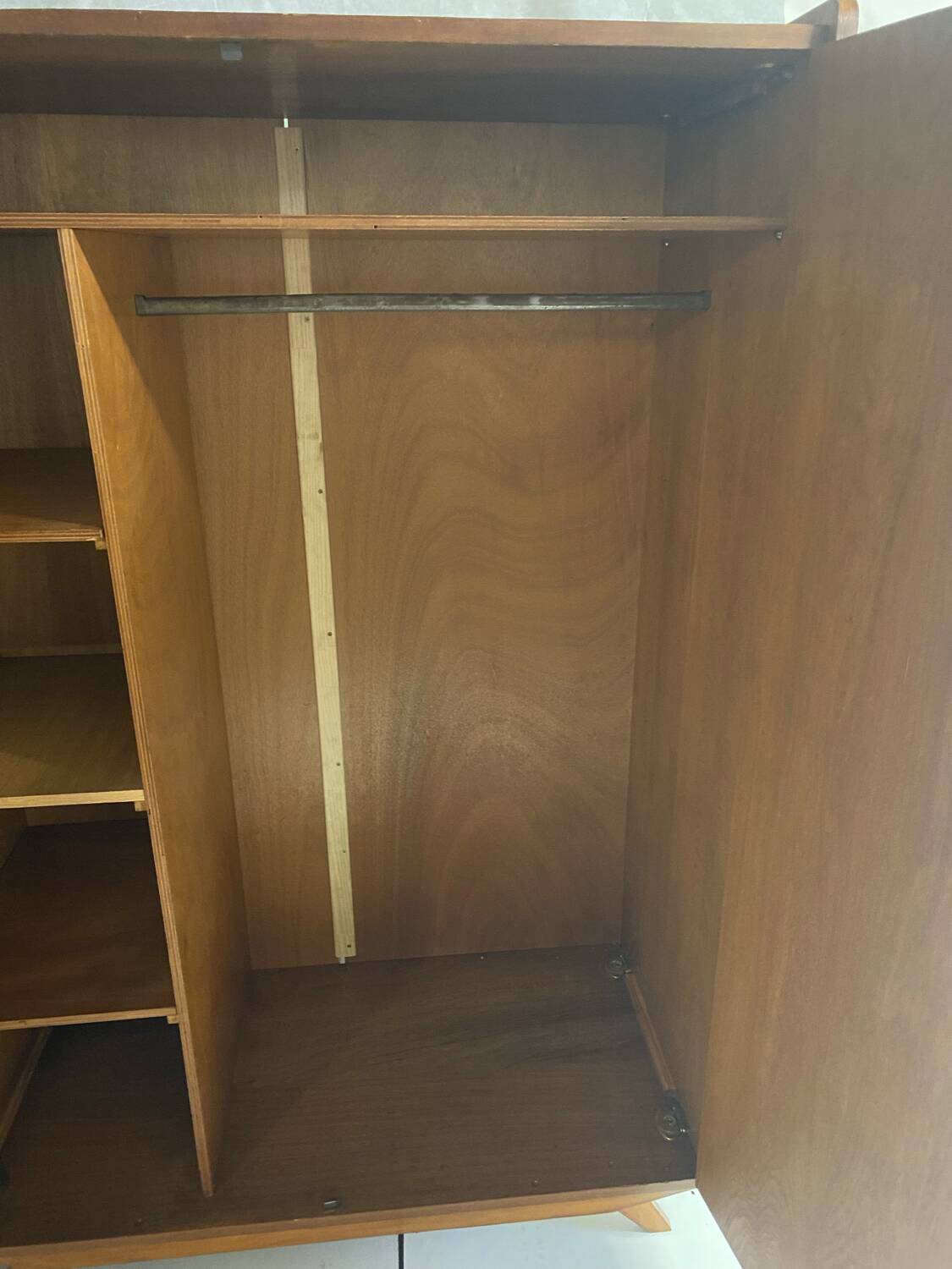 Vintage wardrobe with compass feet