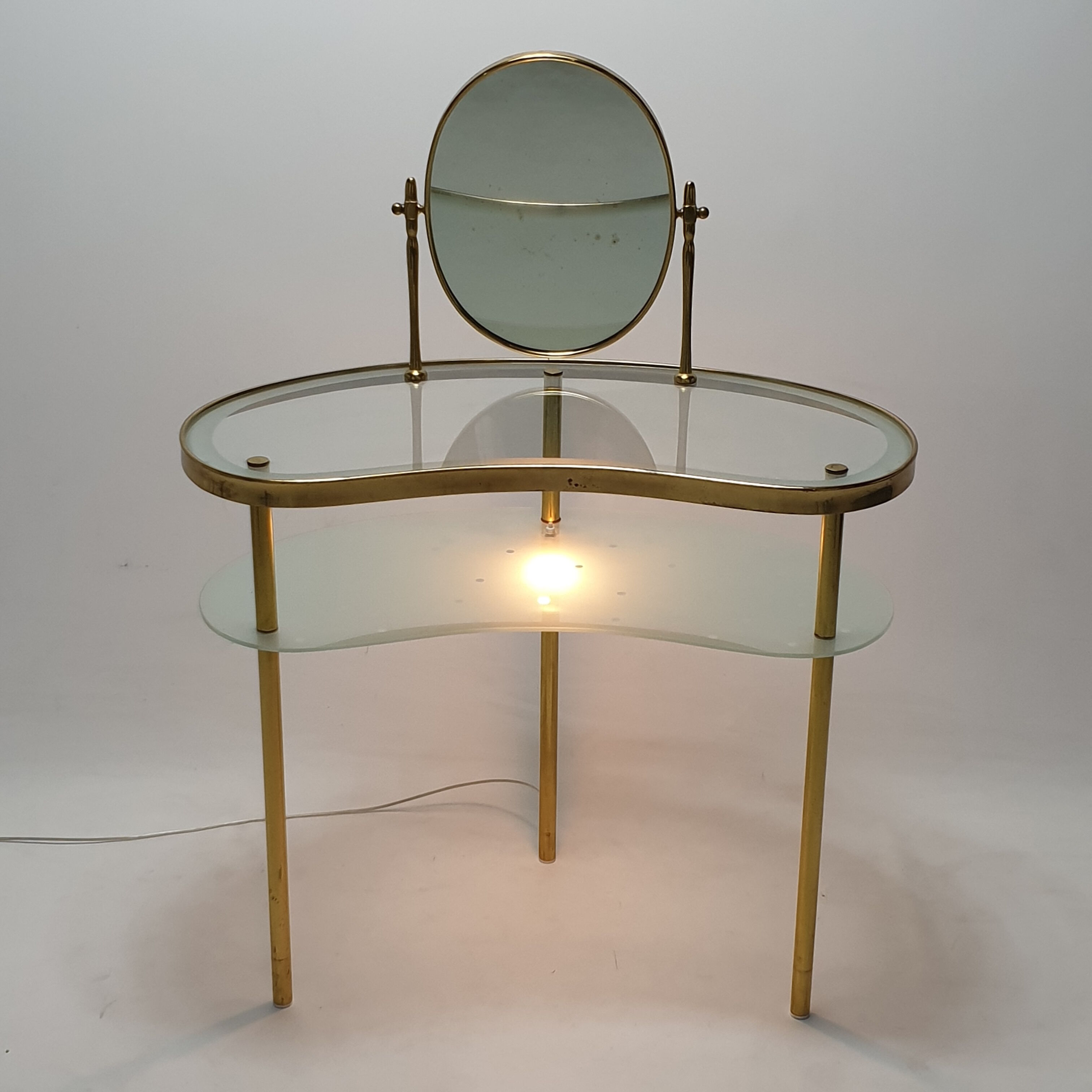 Luigi Brusotti dressing table with mirror, Italy 1940's