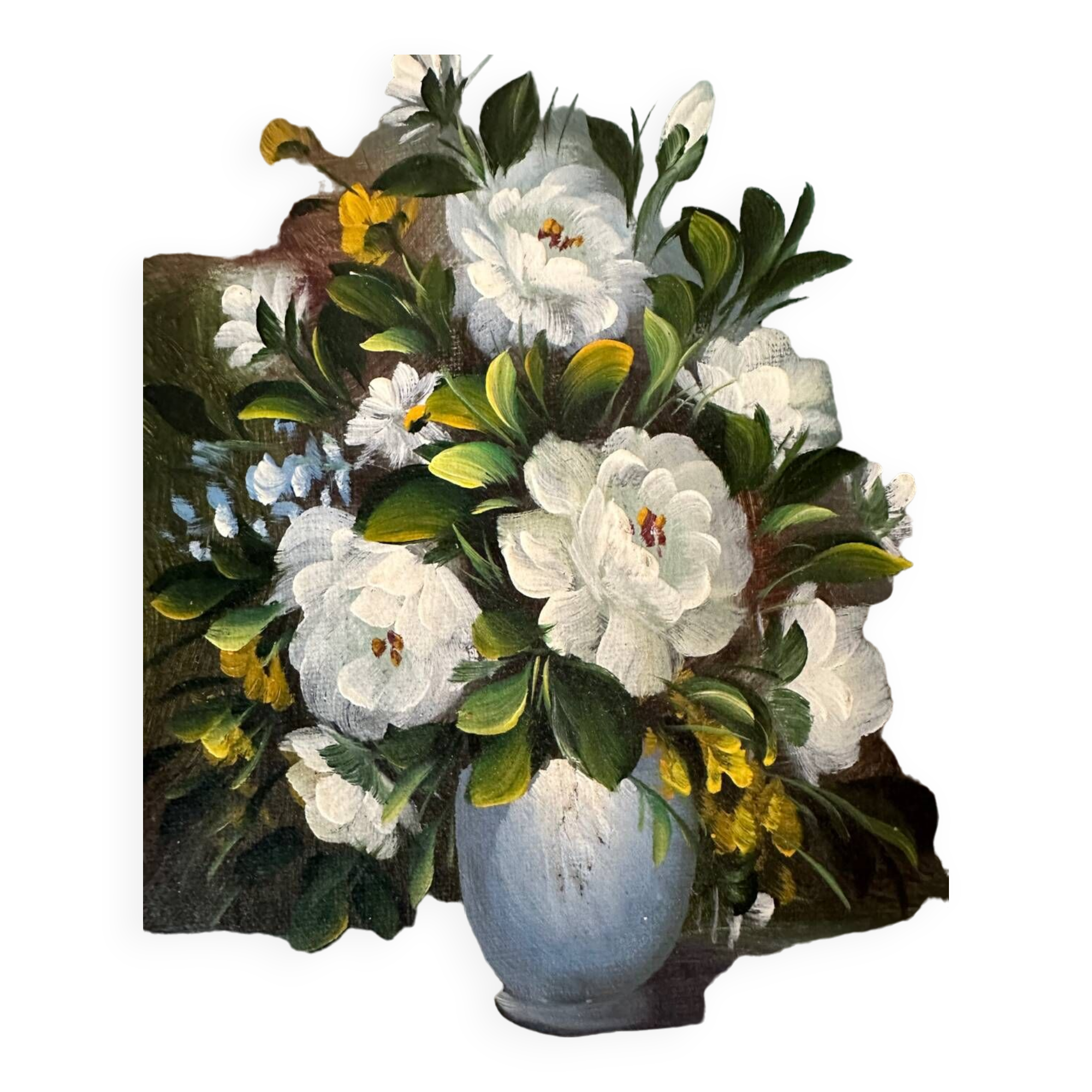 Nature morte - huile sur bois