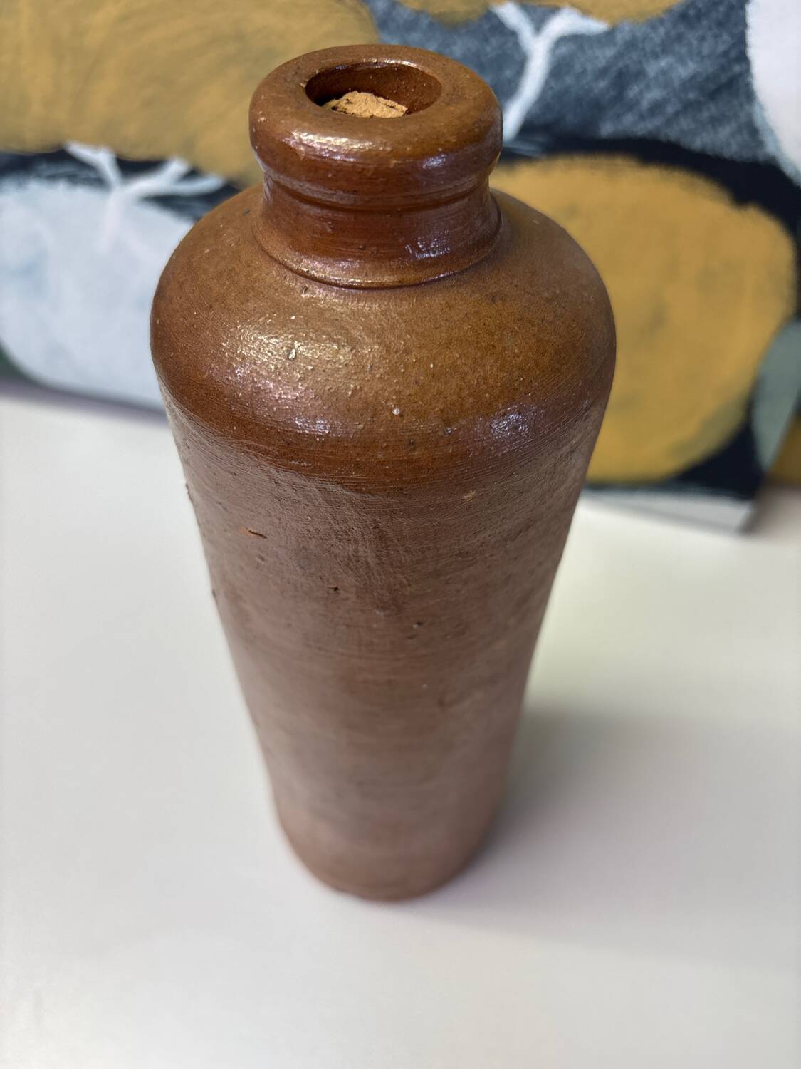 Antique stoneware bottle