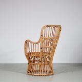 1950s rattan armchair from the Netherlands
