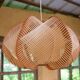 Large Scandinavian vintage wood and wire hanging