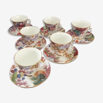 Service à café ou thé en porcelaine estampillé Duchess