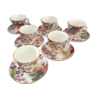 Coffee service in porcelain stamped Duchess