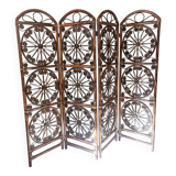 Rattan screen 4 leaves