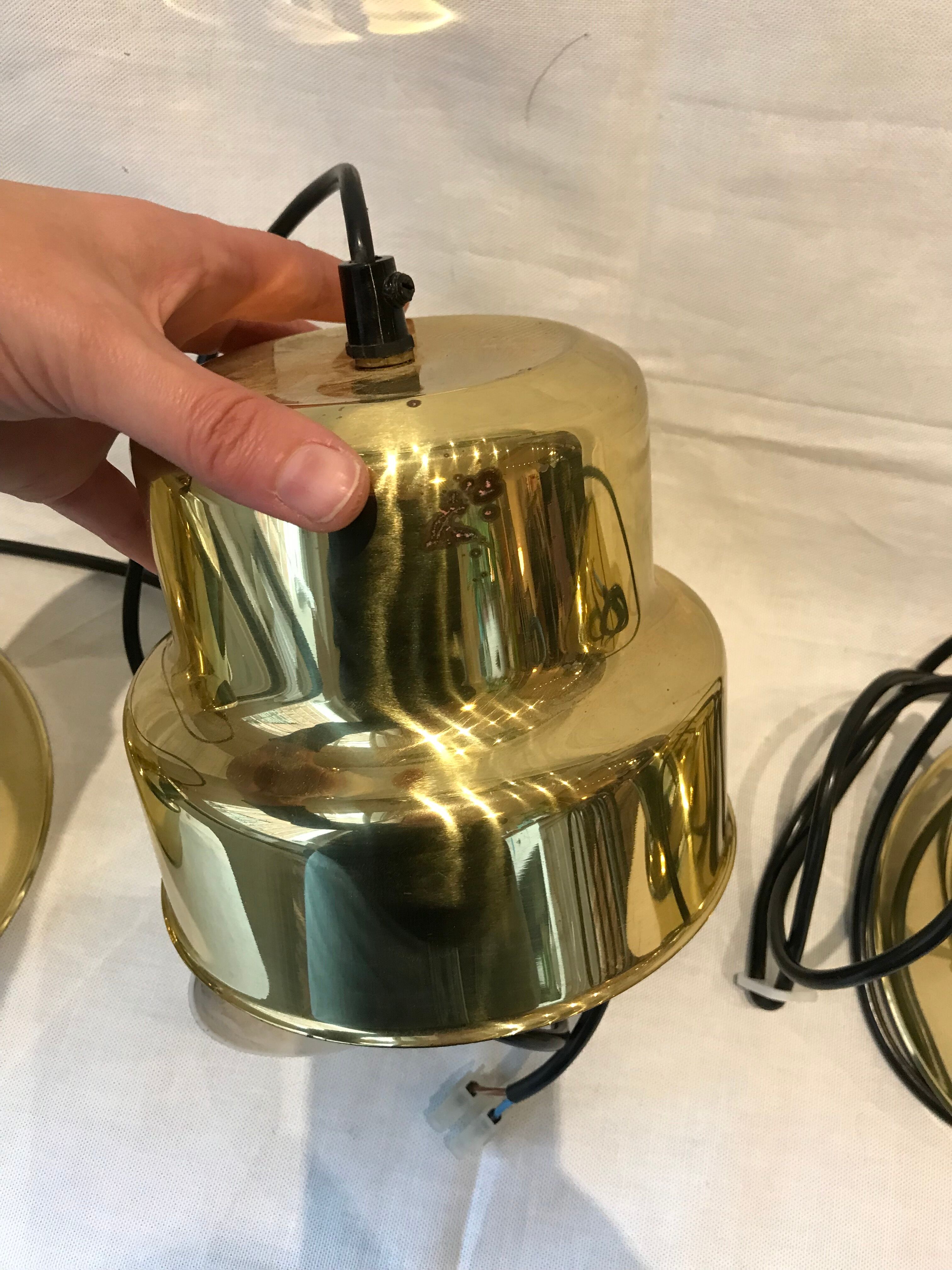 Scandinavian gold pendant lamp