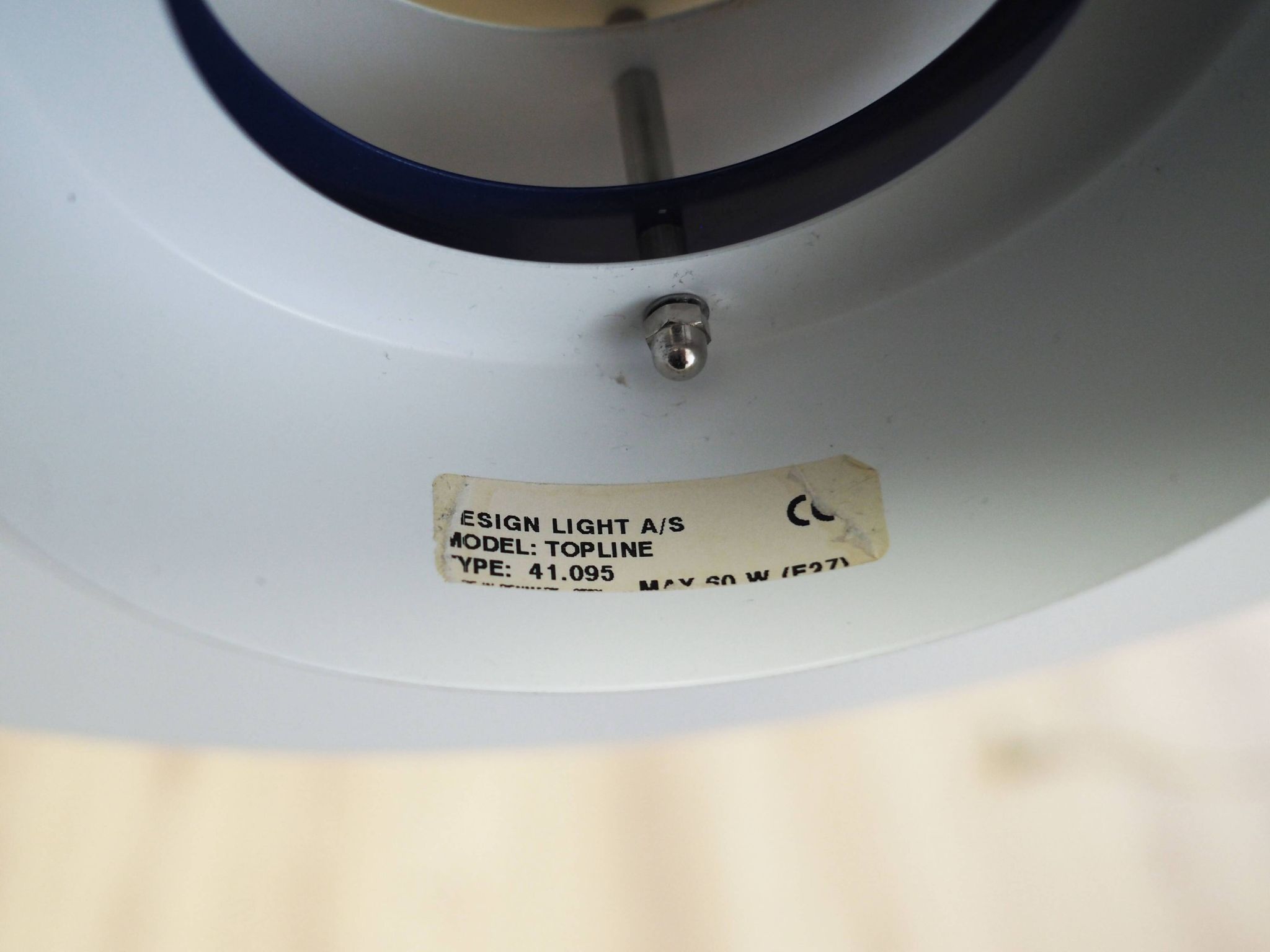 Pendant lamp Topline, Danish design, 1970s, manufacturer: Design Light